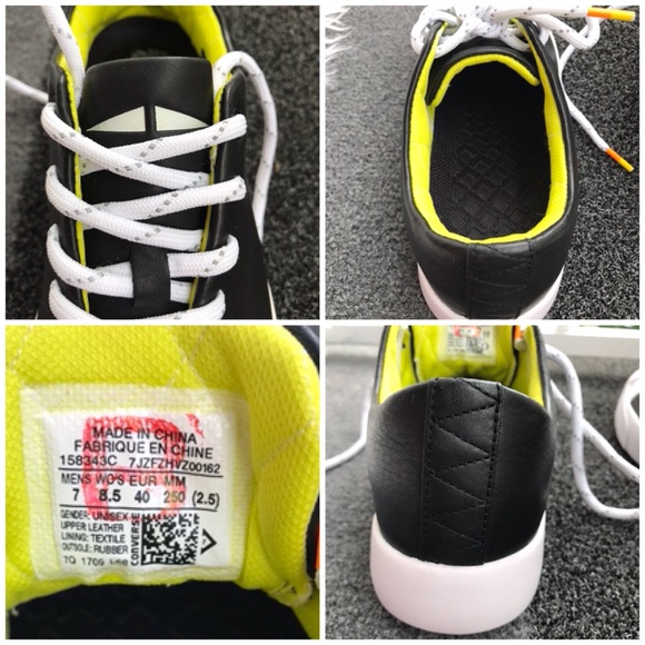 Converse JP Modern LE Black Yellow Shoes Women's AUTHENTIC Size 6.5 158343C - Picture 8 of 8